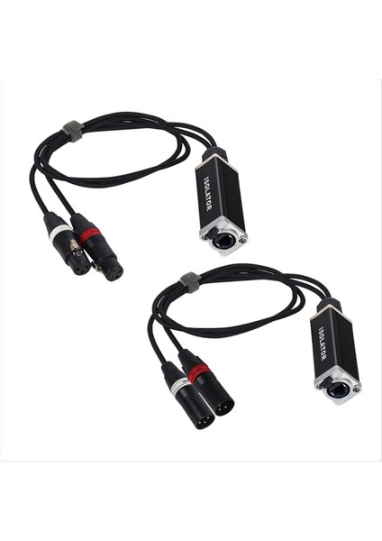 1paır 2 Kanal Xlr Ağ Kablosu Genişletici Ağ Sinyali Genişletici 3pin Xlr Erkek ve Kadın - RJ45 Ethernet Extender (Yurt Dışından)
