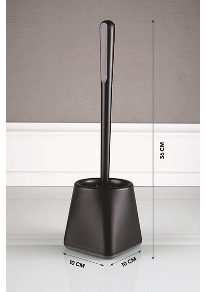 Wc Tuvalet Banyo Fırçası Klozet Fırçası Kare Siyah modelleri