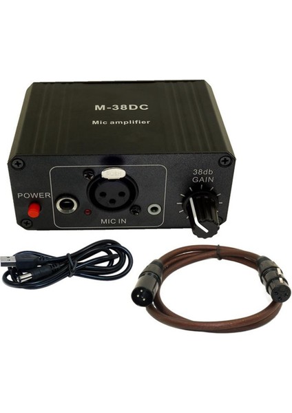 Taşınabilir Mikrofon Preamp 48 V Phantom Güç Yüksek Kazançlı Xlr Çıkış Mikrofon Preamplifikatör Için Dinamik/kondenser Mikrofon C (Yurt Dışından)