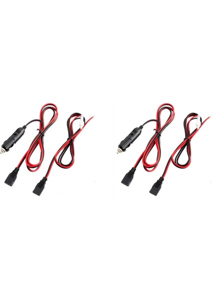 4x Cb Radyo Güç Kablosu 3pin Fiş Kablosu 2-Wire ile 12 V 15A Radyo Aksesuarları Çakmak 880FM/PC78LTX Gmrs Mobil Radyo (Yurt Dışından)