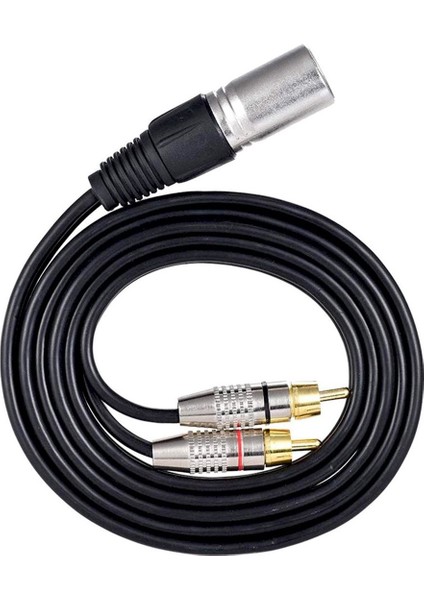 4x 1 Xlr Erkek - 2 Rca Erkek Tak Stereo Ses Kablosu Konektörü Y Ayırıcı Kablosu (1 5m) (Yurt Dışından) fiyatları