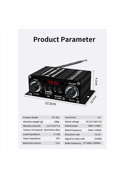 2x Yeni Dijital Bluetooth Amplifikatör 12 V Ev Araba 2 Kanal Hıfı Ses Hoparlörü Fm Alıcı Ses Amplificador Clase-Ab Amp (Yurt Dışından) fiyatları