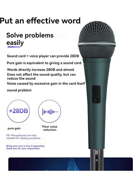 Dinamik ve Pasif Şerit Mikrofonlar Için Dm1 28DB Kazançlı Mikrofon Amplifikatörü Için 3x 48V Mikrofon Dinamik Preamplifikatörü (Yurt Dışından) fırsatları