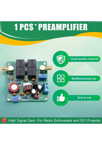 Preampikatör 0.1-60 Mhz Kısa ve Orta Dalga Amplifikatörü Radyo Meraklıları ve Dıy Projeleri Için Sinyal Gücünü Artırır (Yurt Dışından) fırsatları