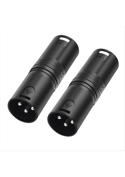 2 Paket Xlr Erkek - Erkek Adaptör 3pin Xlr Konektörü Mikser Mikrofon Güç Amplifikatörü Için (Yurt Dışından) fiyatları