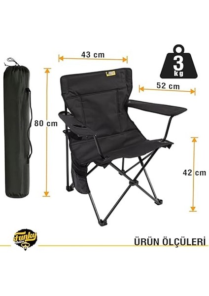 Chaırs V2 Siyah Lüks Kamp Sandalyesi fiyatları