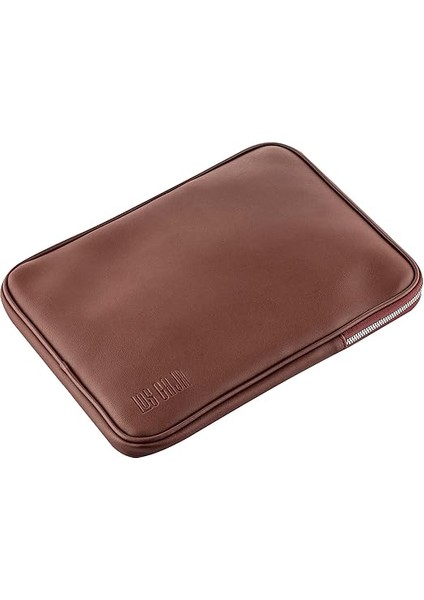 - 14" Inç Su Geçirmez, Vegan Deri ve Fermuar Özellikli Macbook & Tablet & Laptop Çantası (Acı Kahve) modelleri