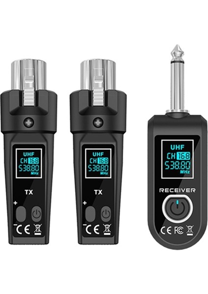 Dinamik Kondenser Mikrofon Için Uhf Mikrofon Kablosuz Dönüştürücü Sistemi Xlr Verici ve Mikrofon Alıcısı (Yurt Dışından)