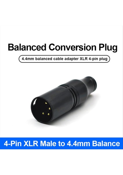 Xlr-4 Erkek Xlr Erkek 4,4mm Dişi Adaptör Amplifikatör Amp Dört Pimli Xlr Ila 4.4 Altın Kaplama Pin Adaptör (Yurt Dışından) modelleri