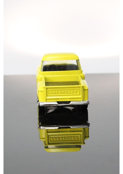 1955 Chevrolet Stepside Sarı Kamyonet Çek Bırak Metal Model Oyuncak Araba 12 cm fırsatları