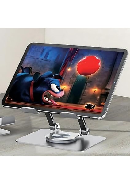 Tablet Standı 360° Dönen Metal Masaüstü Açılı Katlanabilir Tablet Tutucu Stant indirimleri