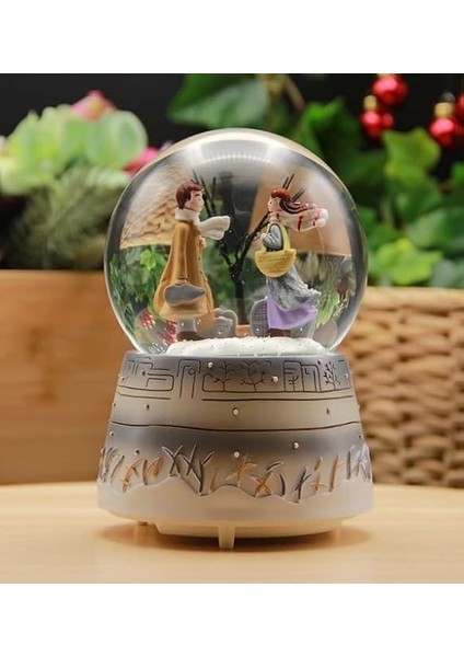 Masalı Gri Sevgili Kar Küresi Otomatik Müzikli & Işıklı (Orta Boy) KUŞKARNM872 fırsatları