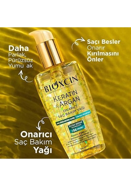 Keratin & Argan Onarıcı Saç Bakım Yağı 150 ml – Yıpranmış Saçlar Için Nemlendirici ve Parlaklık Veren Bakım indirimleri
