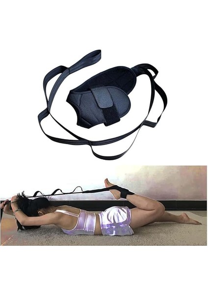 Yoga Linda Siyah Ayak Bacak Germe Askısı Pilates Fitness Kardiyo Vücut Kas Geliştirici Spor Aleti fiyatları