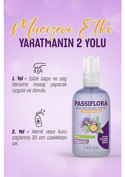 Passiflora Mucizevi Saç Sütü 200 ml - Dökülme Karşıtı - Sağlıklı Saç Uzatma Etkili - Durulanmayan Saç Bakım Sütü - Kolay Tarama, Dolgunluk, Yumuşaklık - Bakımlı Saçlar - Tüm Saç Tiplerine Uygun fırsatları