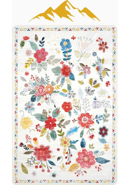 Parlak Kadife Kumaş Dijital Baskı Vintage Desenli Dot Kaymaz Tabanlı Halı H0816 modelleri