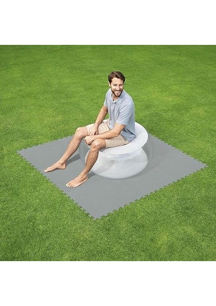 Flowclear Havuz Zemin Koruyucu, Hasarı Önlemek Için 9 Parça Koruma, 2,25 Metre Kare Kaplama, Çok Renkli, (58639) modelleri