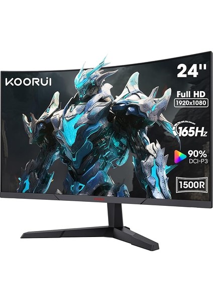 24E6CA 23.6" Monitör, Monitörü, Monitörler ile Yüksek Hızlı Oyun Deneyimi, 180Hz Yenileme Hızı, 1500R Kavisli Ekran ve Ergonomik Tasarım