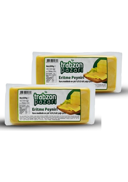 Taze Kaşar, Eritme Peyniri 2x600 Gr