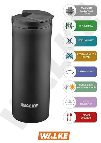 Premium Çift Katmanlı Paslanmaz Çelik Termos Bardak Kahve Çay Termosu 400 ml Luxury modelleri