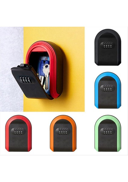 Anahtar Güvenli Kutu Hava Durumu Geçirmez 4 Sayı Kombinasyon Dış Mekan Anahtar Güvenlik Depolama Kılıfı Anahtar Kilit Kutusu Duvar Monte Siyah ve Yeşil (Yurt Dışından) fırsatları
