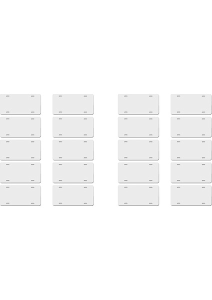 20PCS Süblimasyon Plakası Boş Isı Termal Transfer Sayfası Otomobil Plaka Etiketi Araba Dekorasyonu Için Özel 12X6IN (Yurt Dışından)
