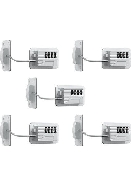 5x Buzdolabı Kilidi Buzdolapları Donanlar ve Dolaplar Için 4 Hanlı Kombinasyon Kilidi Damdır Yok Takas Çocuğu (Yurt Dışından)