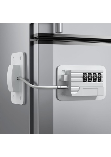 3x Buzdolabı Kilidi Buzdolabı Dondurucular ve Dolaplar Için 4 Hanaklı Kombinasyon Kilidi Damdır Yok Takas Çocuğu (Yurt Dışından) fiyatları