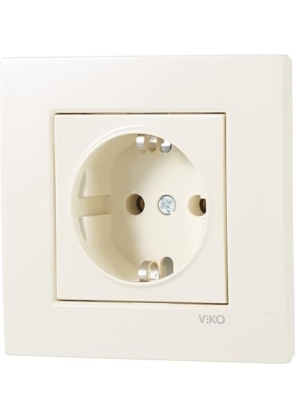 Karre Krem Topraklı Priz modelleri