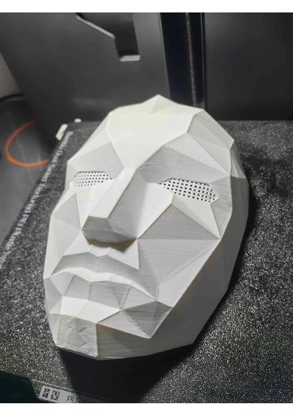 CRAFTSY3D Ön Lider Maske – Squid Game Esintili 3D Baskı Dekoratif Maske modelleri