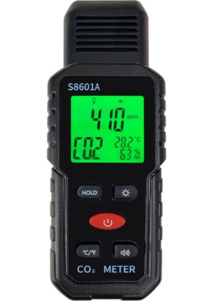 3 Arada 1 Co2 Meter Hava Kalitesi Monitörü Elde Taşınır 5000PPM Co2 Monitör Ölçümü Karbon Dioksit ℃/℉ Detektörü S8601A (Yurt Dışından)
