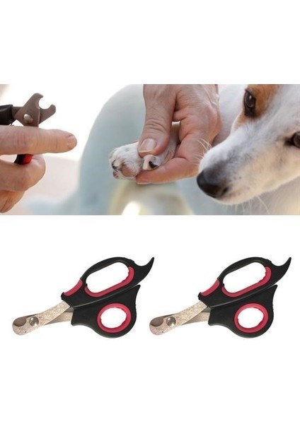 Bufferbüyük Irk Köpek Kedi Çelik Uçlu Evcil Hayvan Tırnak Makası Pati Bakım Aleti Ergonomik Kaymaz