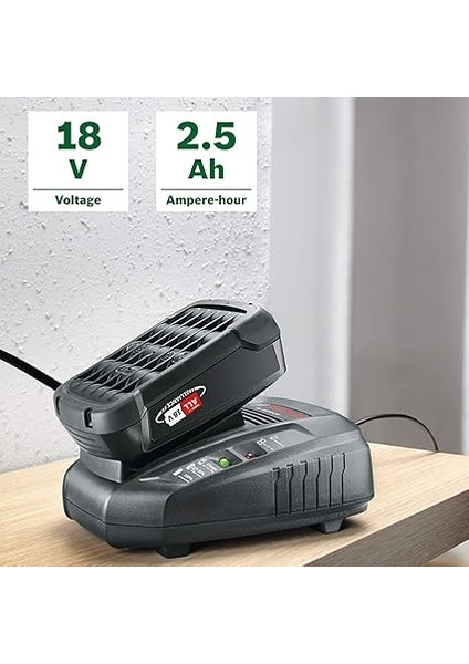Home And Garden 18 Volt Akü ve Al 1830 Cv Şarj Cihazı Başlangıç Seti, 2.5 Ah Akü, 300L/SAAT Debi, 0.365 kg fırsatları