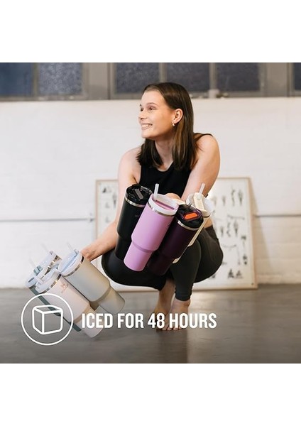 Quencher Pipetli Termos 1.18 Litre Açık Gri Renk modelleri