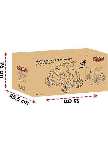 Spark Atv 6V Akülü (Metalik Pembe) indirimleri