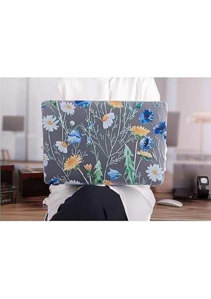 MacBook Uyumlu Air 13 Inç Kılıf Çiçek Desenli Mat Tpu Uv Baskı Ince Hafif Darbe Emici Sert Koruma A1369 A1466 Sarı indirimleri