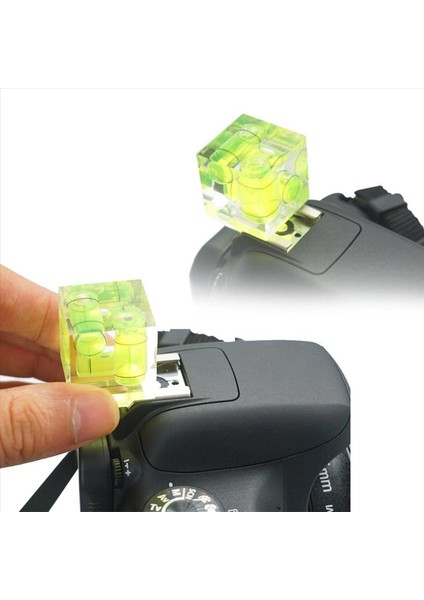 2x Ruh Seviyesi Sıcak Ayakkabı Kamera Seviye 3 Eksen Kabarcık Ruh Seviyesi Canon Nikon Olympus Pentax Dijital ve Film Kameraları (Yurt Dışından) modelleri