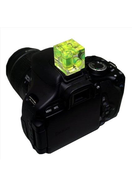 2x Ruh Seviyesi Sıcak Ayakkabı Kamera Seviye 3 Eksen Kabarcık Ruh Seviyesi Canon Nikon Olympus Pentax Dijital ve Film Kameraları (Yurt Dışından) fırsatları