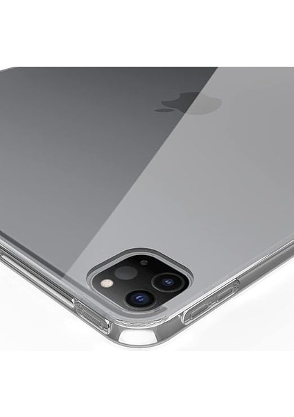 iPad Pro 11 M2 4. Nesil 2022 Uyumlu Şeffaf Silikon Tablet Kılıfı Kapak Renksiz 11 Inç modelleri