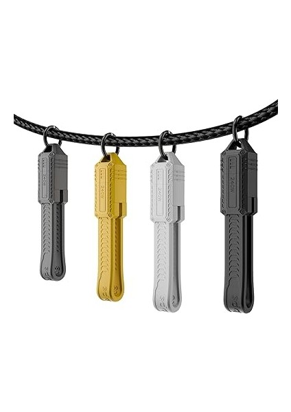 Type-C To Type-C Anahtarlık Tipi 240W 80GBPS 8k60Hz Mini Kablo Otgzb Siyah modelleri