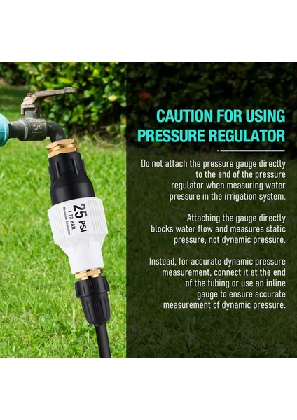 2 Paket 25PSI Damla Sulama Basınç Regülatör Kiti 3/4inch Bahçe/musluk Hortumu Için Su Geri Akışı Önleyici (Yurt Dışından) modelleri