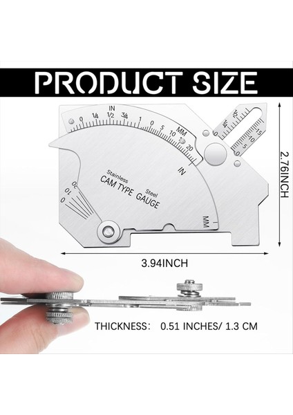 2 Adet Köprü Kam Gage Kaynak Göstergesi Kaynaklı Yüzeylerin Incelenmesi Için Paslanmaz Çelik Kalınlık Göstergesi Aracı (Yurt Dışından) modelleri