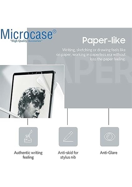 Samsung Galaxy Tab A9 SM-X110 8.7 Inch Tablet Paper Like Pencil Destekli Kağıt Hissi Veren Mat Ekran Koruyucu AL3289 indirimleri