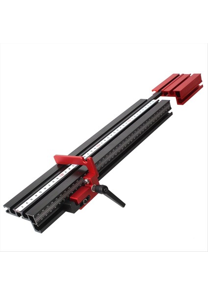 75 Tip Teleskoping Alüminyum Profil Yönlendirici Çit T-Track Tablo Testere Çit Ağaç Işleme T-Yöresi Mıter Trach Fıce B (Yurt Dışından) fırsatları