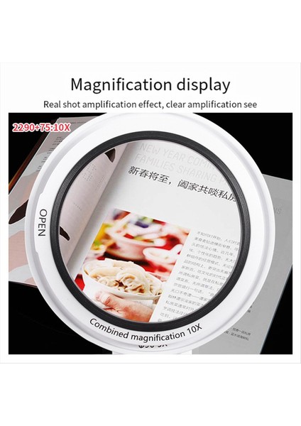 LED Işık Aydınlatılmış Büyüteç Çıkarılabilir Optik Lens Büyüteç 2275+65 (Yurt Dışından) modelleri