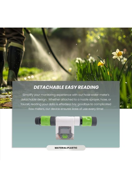 Wifi Su Akış Ölçer Bahçe Hortumu Için 4 Akış Modlu Akıllı Su Ölçer Gerçek Zamanlı Akış Izleme Kolay Okuma (Yurt Dışından) modelleri