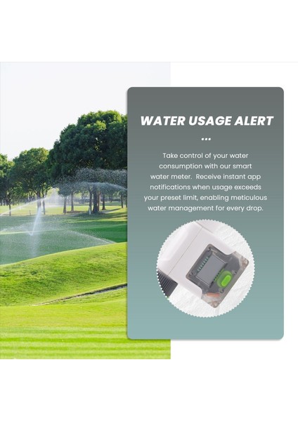 Wifi Su Akış Ölçer Bahçe Hortumu Için 4 Akış Modlu Akıllı Su Ölçer Gerçek Zamanlı Akış Izleme Kolay Okuma (Yurt Dışından) fırsatları