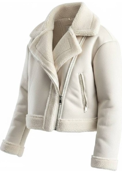 Kruvaze Süet Mont modelleri