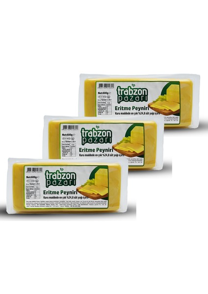Taze Kaşar, Eritme Peyniri 3x600 Gr