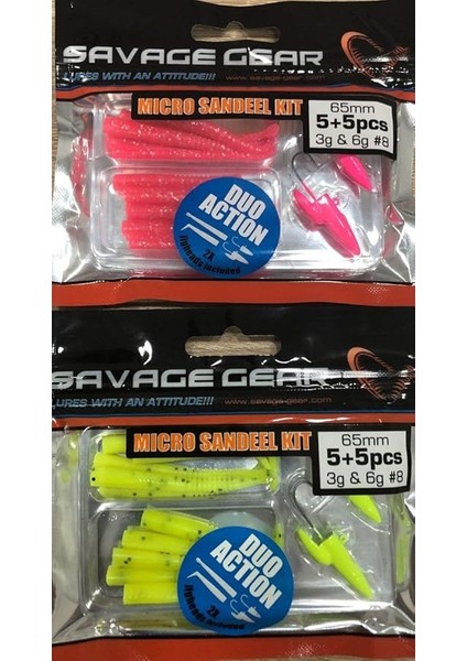 Gear Micro Sandeel Kit 12 Adet # Yellow